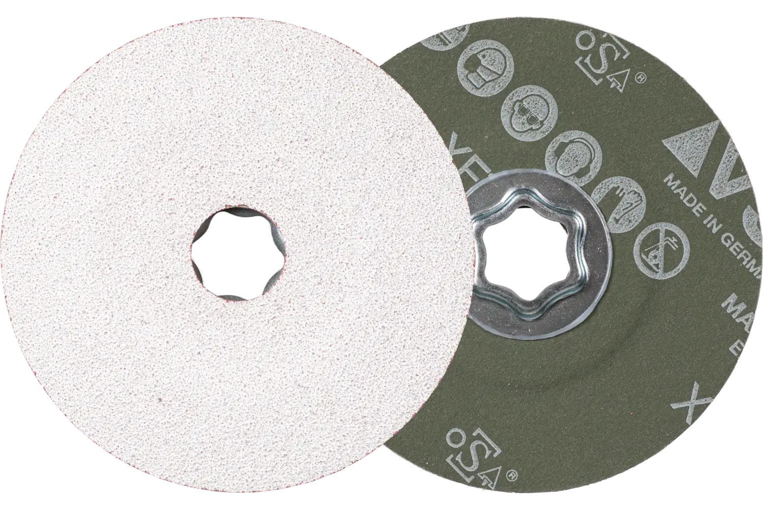 Picture of Pferd Combiclick® Fiber Disc, 4-1/2" Dia, 80 Grit, Ceramic oxide CO-ALU